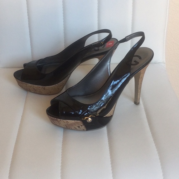NWB G By Guess Cabelle2 8 Black Shoes Heels - Picture 1 of 15